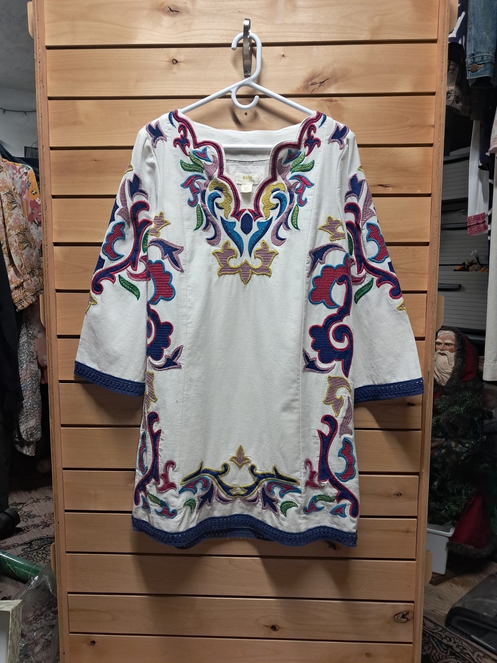 Anthropologie Olympia Embroidered Tunic Dress Size S - Picture 5 of 6